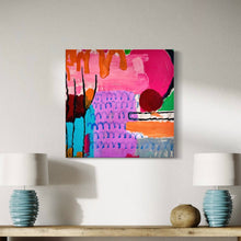 Load image into Gallery viewer, Juicy Fruit 2 - Vibrant abstract painting 75x75 cm
