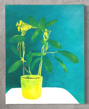 Load image into Gallery viewer, Yellow plant. Acrylic on canvas 40x50cm
