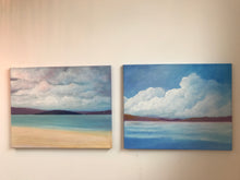 Load image into Gallery viewer, Beach and clouds 2 40x50cm Acrylic on canvas run of 2
