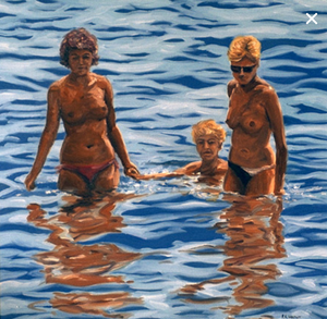 Sea maidens - Oil on canvas 60x60cm