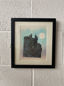 Lancaster Castle Framed screenprint 32x28cm