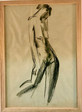 Load image into Gallery viewer, Figure 8 45x62cm charcoal drawing
