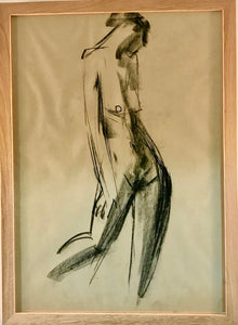 Figure 8 45x62cm charcoal drawing