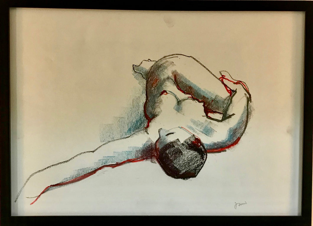 Figure 2 45x62cm pastel drawing