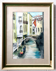 Casanova Framed watercolour   Original painting   75x58cm