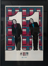 Load image into Gallery viewer, AWOL 71x51cm Original screen print depicting two men in suits
