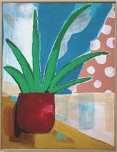 Load image into Gallery viewer, Aloe 45x35cm acrylic on canvas framed board.
