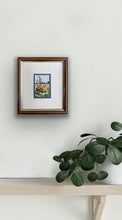 Load image into Gallery viewer, Garden tapestry 3 Framed handmade tapestry 21x18cm
