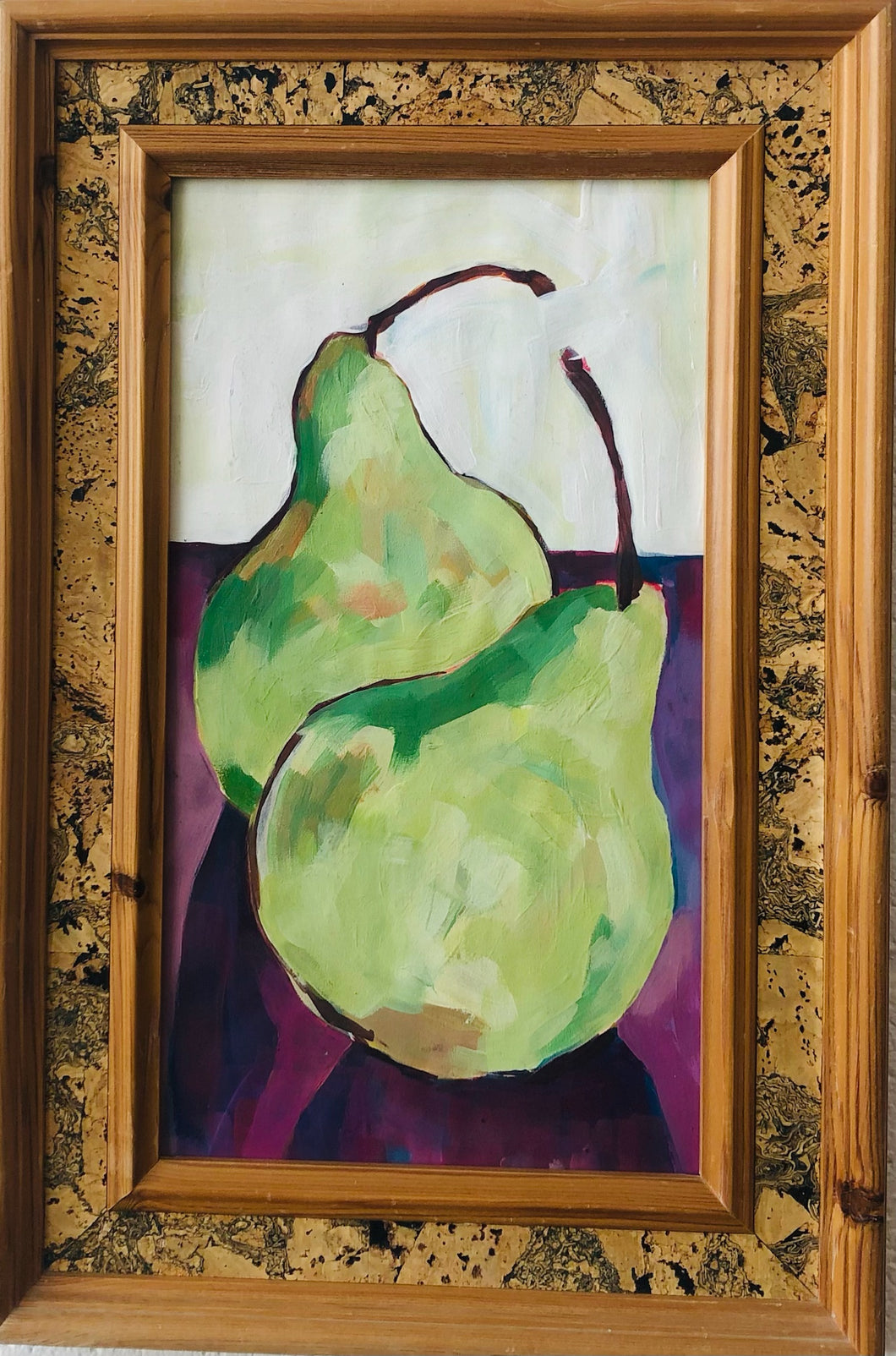 Nice Pear. Acrylic on Paper. 30x45cm